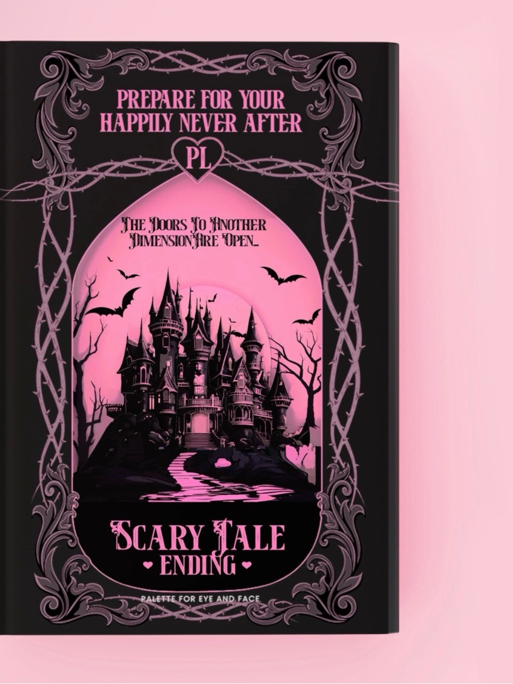 P. Louise Scary Tale Ending Eye Palette - Black and Pink Book.   New in Box.